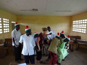 An icebreaker during a workshop on responsibility and participation