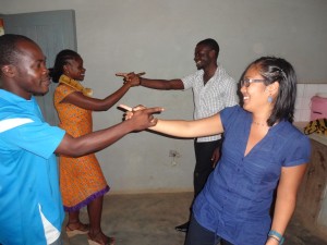 GCI staff conducting the icebreaker